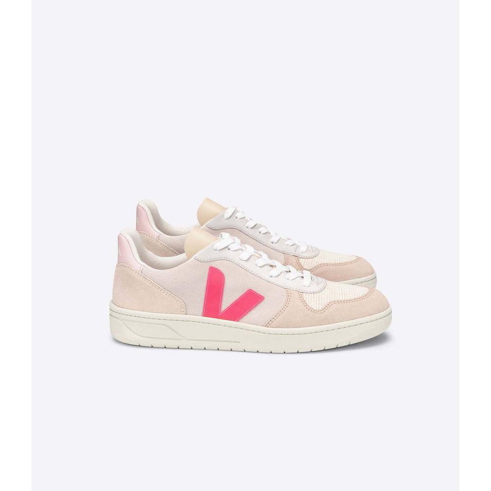 Veja V-10 SUEDE Women\'s Sneakers Beige | CA 642XYU